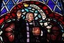 stained-glass-john-wesley A stained glass window depicts Methodism’s founding father, John Wesley. Photo by Ronny Perry, United Methodist Communications.