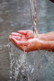 Water is essential for life. Photo illustration by Kathleen Barry, United Methodist Communications.