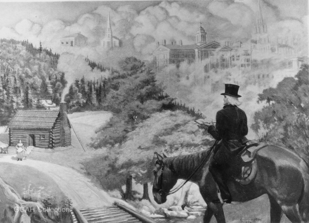 순회 목사를 표현한 이미지 사진, 사진 제공: 연합감리교회 교회역사보존위원회, 드루대학교.