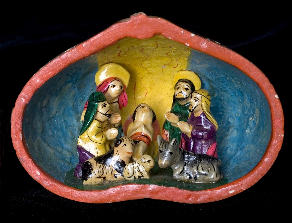 Nativity set from Peru, photographed at the Upper Room Museum in Nashville, Tenn. Photo by Mike DuBose, United Methodist Communications.