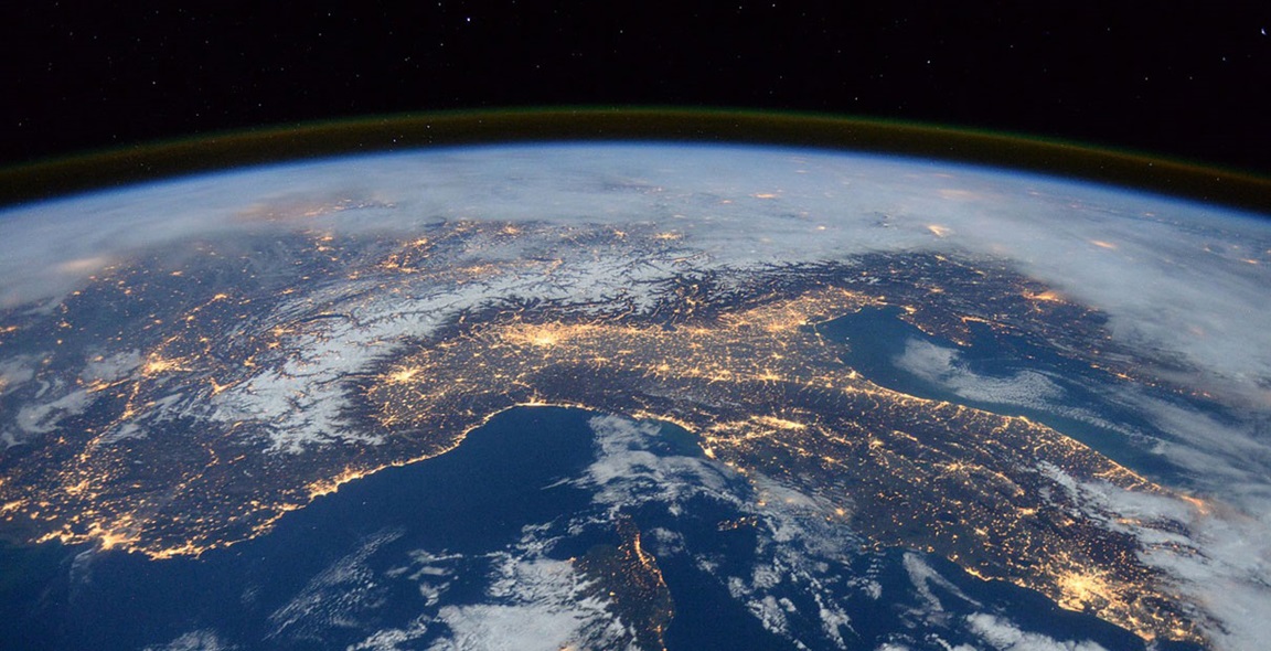 The earth as viewed from the International Space Station. Photo courtesy of Creative Commons.