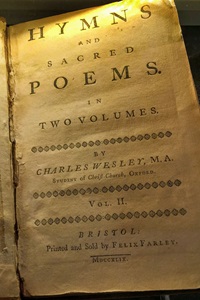 1749 edition of Hymns and Sacred Poems by Charles Wesley.