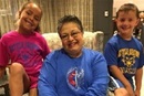 Bilha Alegria and two of her grandchildren at Lake Junaluska, a United Methodist retreat center.