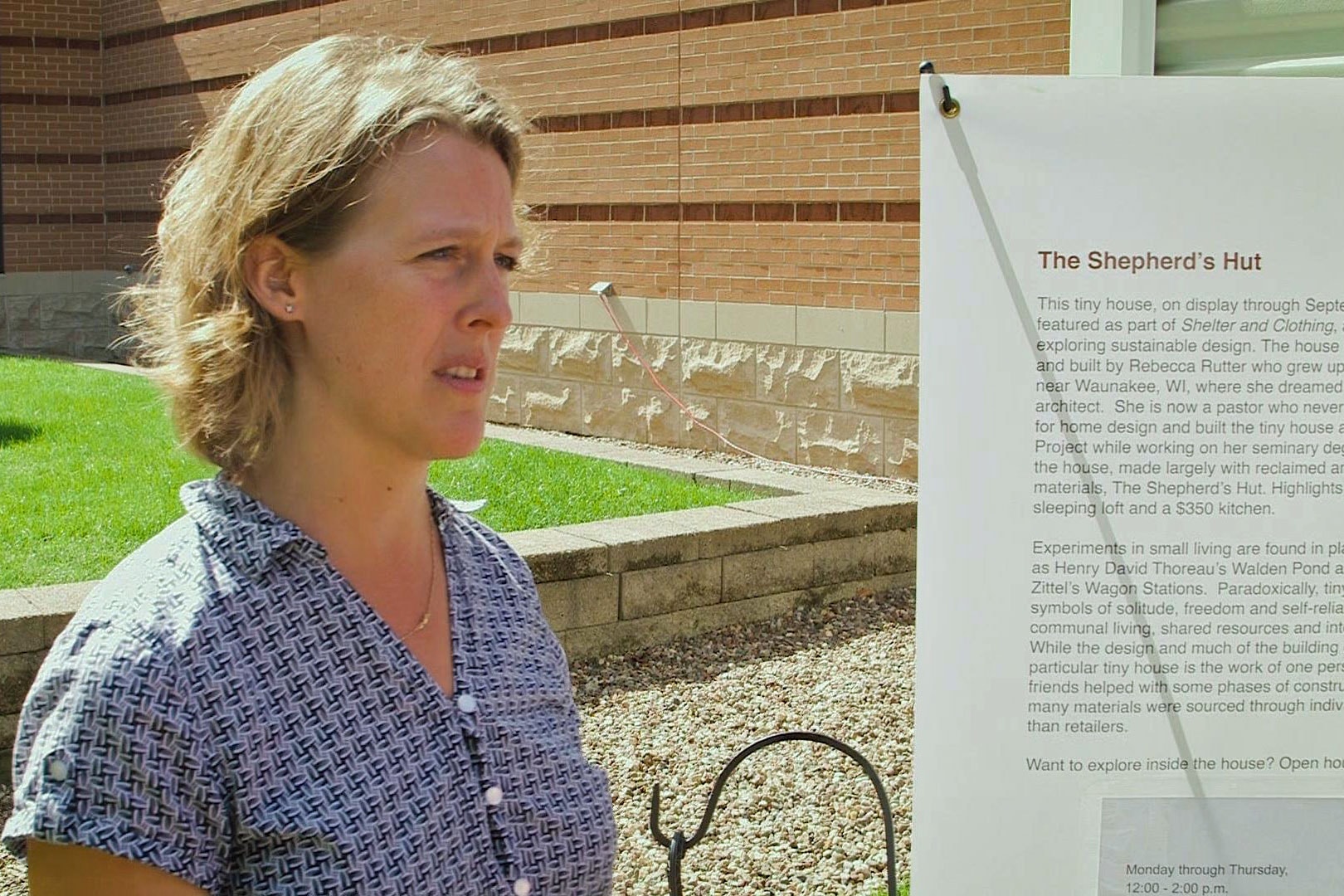 United Methodist pastor the Rev. Rebecca Rutter believes living simply benefits our planet and can deepen our spiritual lives. Screen capture from a video by United Methodist Communications.