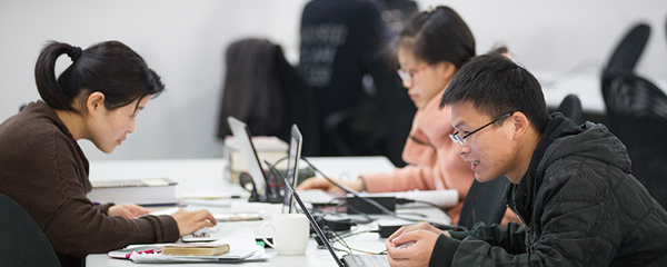 Students study in the library at Nanjing Union Theological Seminary in Nanjing, China. Ministerial_Education_Fund_China_Classroom_Students