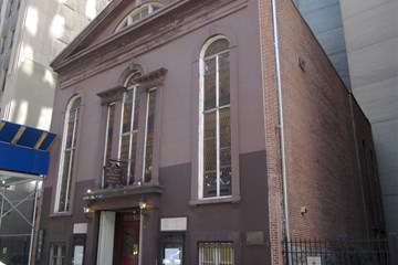 250-year-old John Street United Methodist is home to the first Methodist congregation in the U.S.  Image by Beyond My Ken, WikiMedia Commons. 