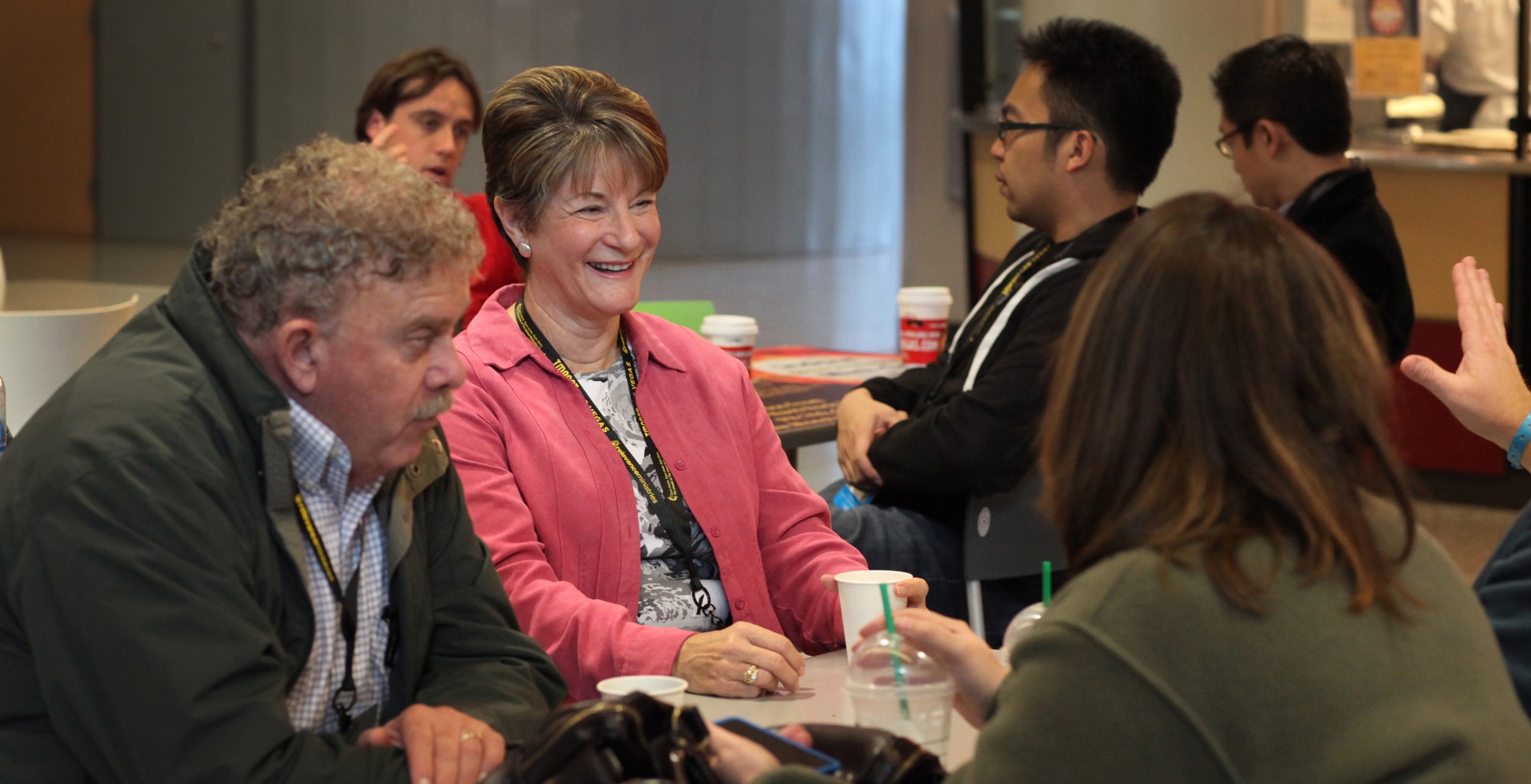 Wesleyan small groups bring people together to watch over one another in love. These United Methodists enjoyed connecting during a break at Relevance LEAD 2013. File photo by Kathleen Barry, United Methodist Communications