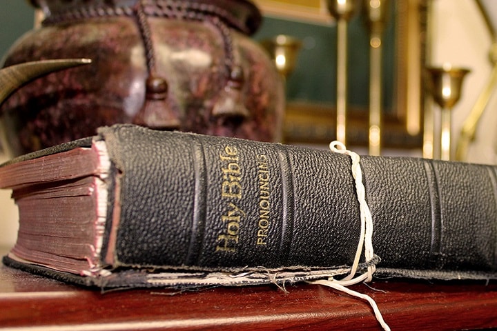  An oath is a guarantee of truthfullness, often sworn on a Bible in legal settings. Photo by Kathryn Price, United Methodist Communications.