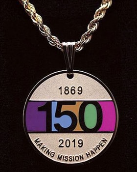 Medallion marks 150 years of UMW's mission. Photo courtesy of United Methodist Women.