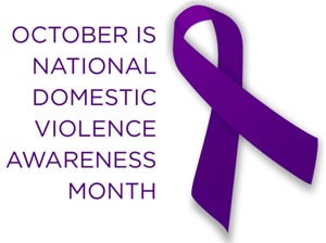 October is Domestic Violence Awareness Month. Logo courtesy of Defense Logistics Agency.