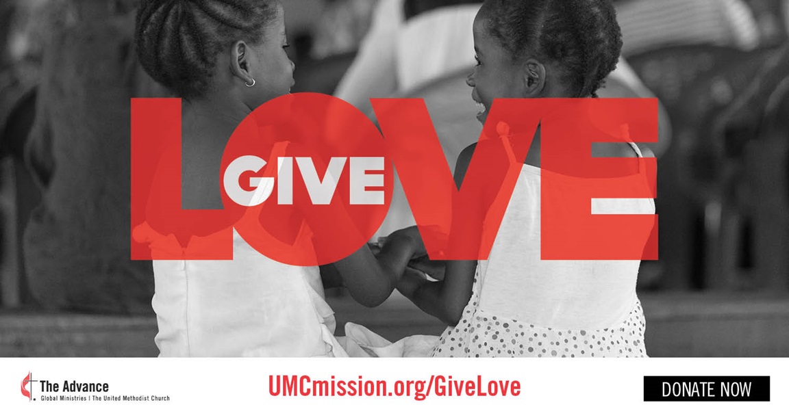 Global Ministries, the worldwide mission and development agency of The United Methodist Church, invites members to give love, joy, hope and peace through their year-end giving campaign. Image courtesy of Global Ministries.