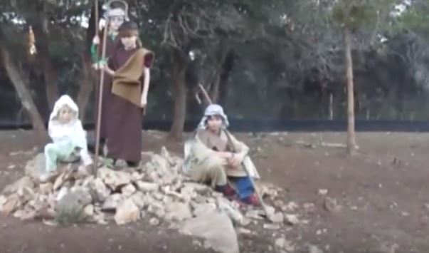 Children at Buda United Methodist Church in Texas tell the kid version of the story of Christmas.