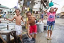 Mike Dubose children in the Philippines following Typhoon Haiyan