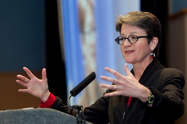 Bishop Sally Dyck, Ecumenical Officer for the Council of Bishops said the grants are used to deepen ecumenical and/or interreligious relationships across the United Methodist Connection through local ministries.  (	File photo by Mike DuBose, UMNS)