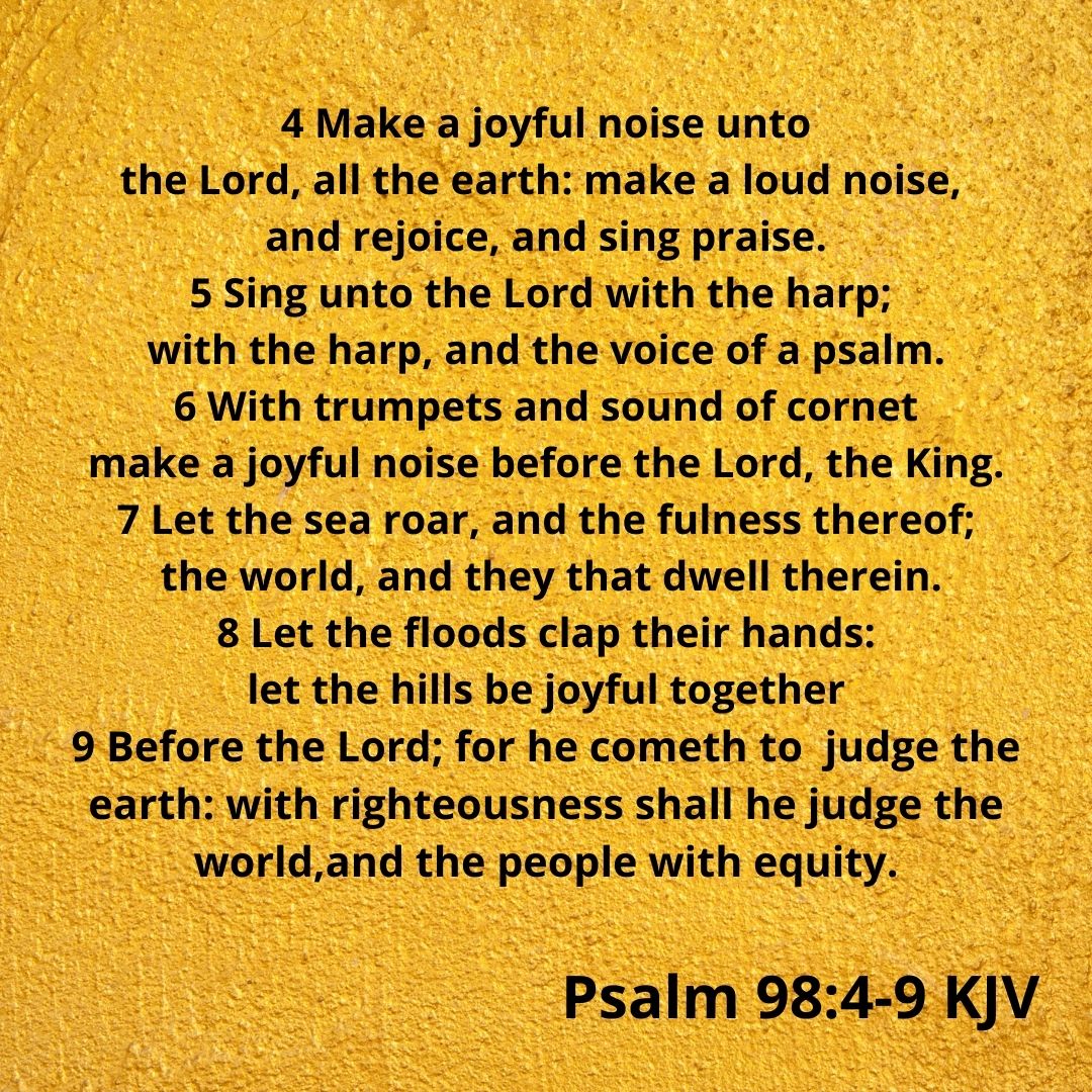 Psalm 98 verses 4-9, served as the inspiration behind "Joy to the World."