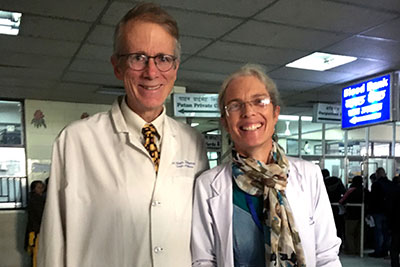 Mark and Deirdre Zimmerman are United Methodist ministries caring for the physical needs of the people of Nepal. Photo via United Methodist Global Ministries.