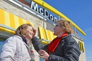 The Rev. Stephanie Vader of Emmanuel United Methodist Church in Scaggsville, Maryland, offers the imposition of ashes in a McDonald's parking lot. File photo from 2017 by Alison Burdett, Baltimore-Washington Conference.