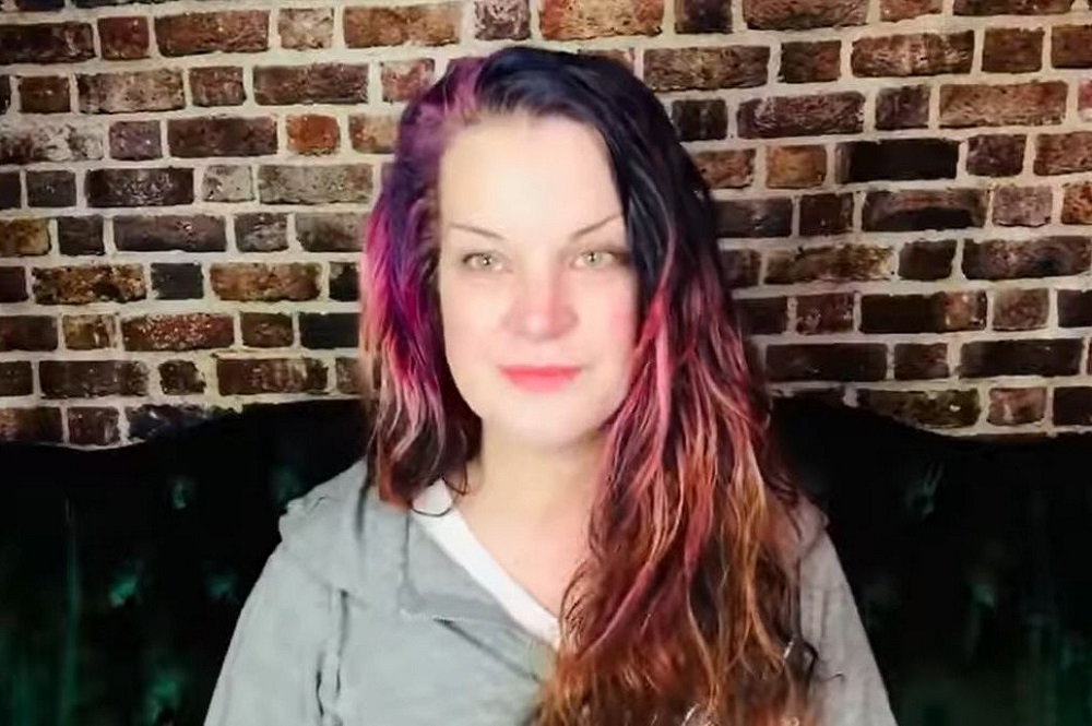 Hollywood United Methodist Church members, including actress Pauley Perrette (pictured), urge others to receive the Covid-19 vaccination. In the video, Perrette discusses losing her father to complications from Covid-19. Image from Facebook video posted April 6, 2021.