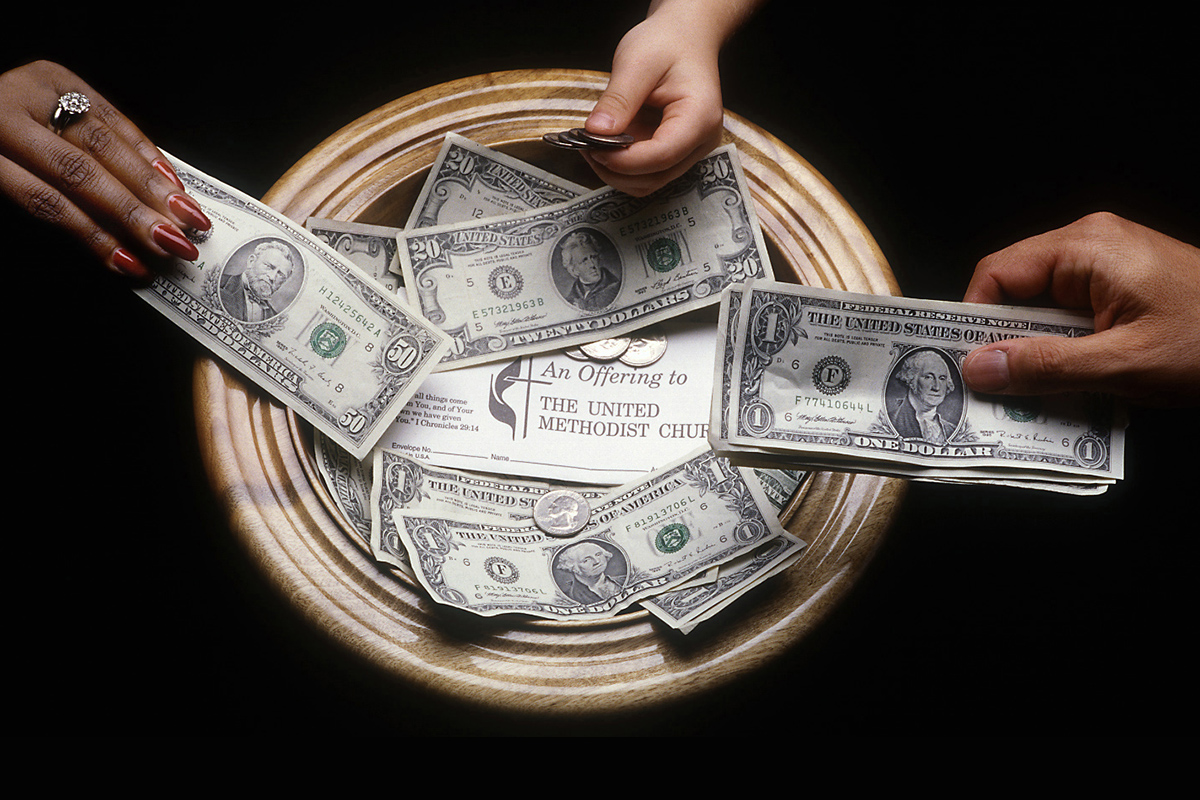 Connectional giving of The United Methodist Church funds ministries of the global denomination like disaster relief and education. Illustration by Mike DuBose, United Methodist Communications.