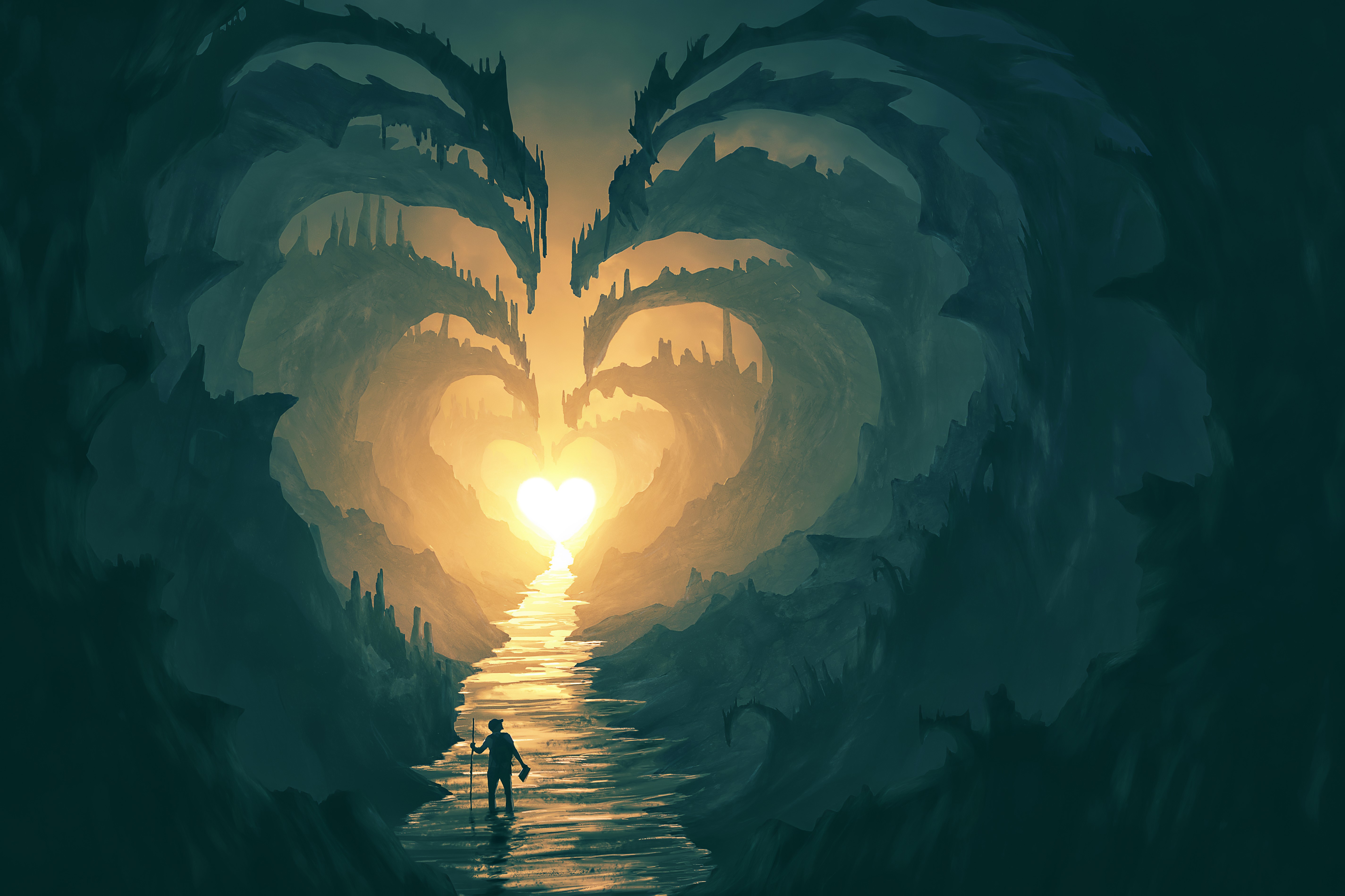 Psalm 23 reminds though we walk in darkened valleys, love goes with us.