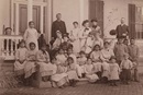 Photograph of Capt. Pratt and students at the Carlisle Industrial School. Capt. Richard Henry Pratt served as the head of the Carlisle Industrial School, where Native Americans were sent. Photograph circa 1900 (undated). Courtesy of the Yale Collection of Western Americana, Beinecke Rare Book and Manuscript Library, Yale University, New Haven, Connecticut. Photo via Wikimedia Commons.