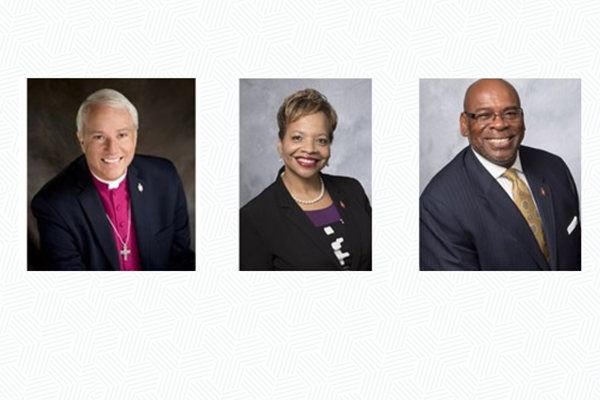 The newly elected officers of the Council of Bishops of The United Methodist Church. From left: President – Bishop Thomas Bickerton, President Designate – Bishop Tracy Smith Malone, Secretary – Bishop Jonathan Holston. Photos provided by Council of Bishops of The United Methodist Church The newly elected officers of the Council of Bishops of The United Methodist Church. From left: President – Bishop Thomas Bickerton, President Designate – Bishop Tracy Smith Malone, Secretary – Bishop Jonathan Holston. Photos provided by Council of Bishops of The United Methodist Church