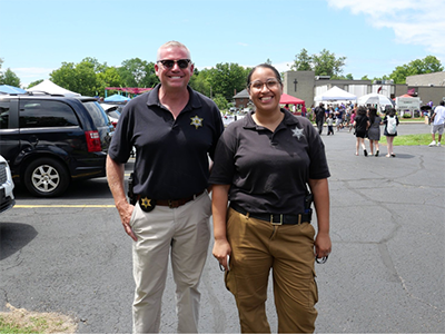 Law enforcement members were invited to support the carnival at Washington Heights UMC, ensuring the event was peaceful and everyone was safe to enjoy the day. Photo courtesy Washington Heights UMC.