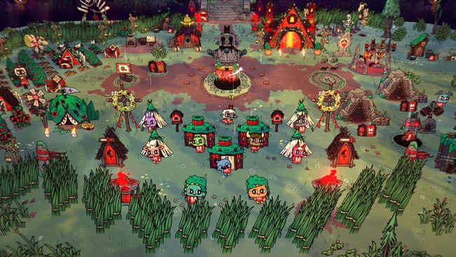 Gameplay in "Cult of the Lamb"