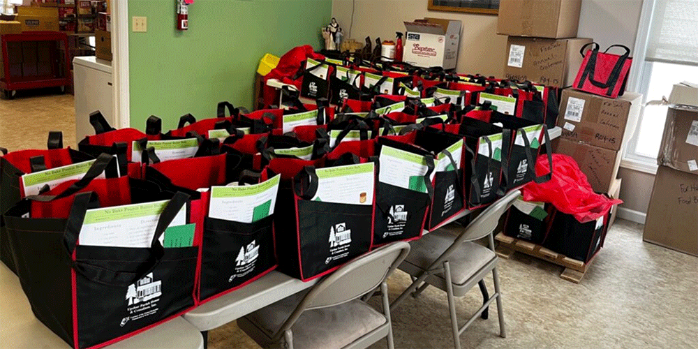 Meal kits ready to go out! Photo courtesy of West Virginia AC