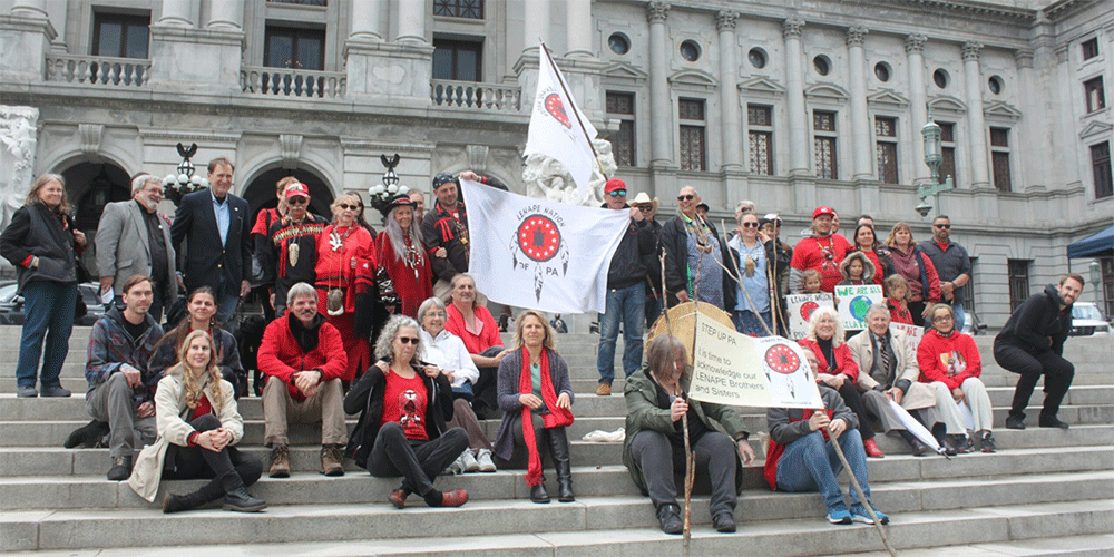 Under a cloudy sky broken by intermittent sunshine, members of the Lenape Nation of Pennsylvania gathered for a peaceful rally on the steps of the State Capitol in Harrisburg in May. They were there to remind legislators that it is time to give them legal status as a recognized tribe