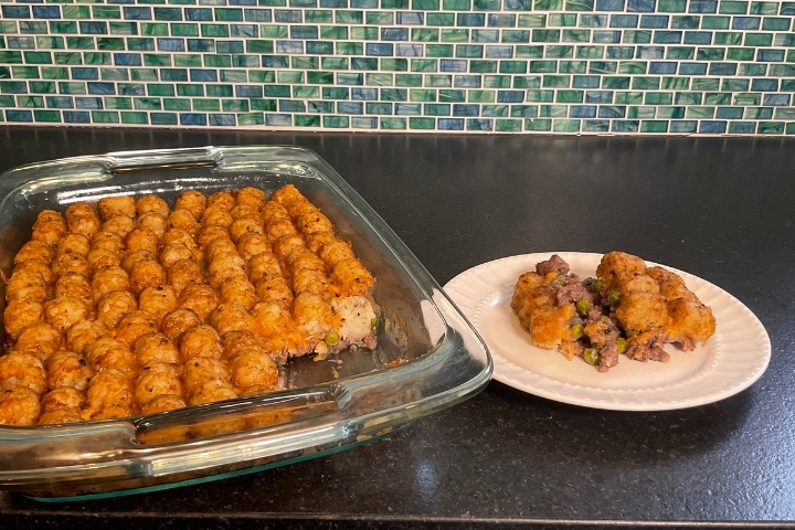 Hot dish ready to serve