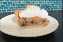 slice of sour cream raisin pie from the Zion EUB Cookbook