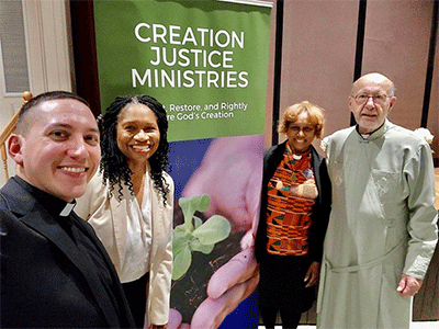 Pdn. Sergei Kapral, Rev. Dr. Angelique Walker Smith, Rev. Dr. Lesle Copeland Tune, and Rev. Fr. Nicholas Anton at CJM reception