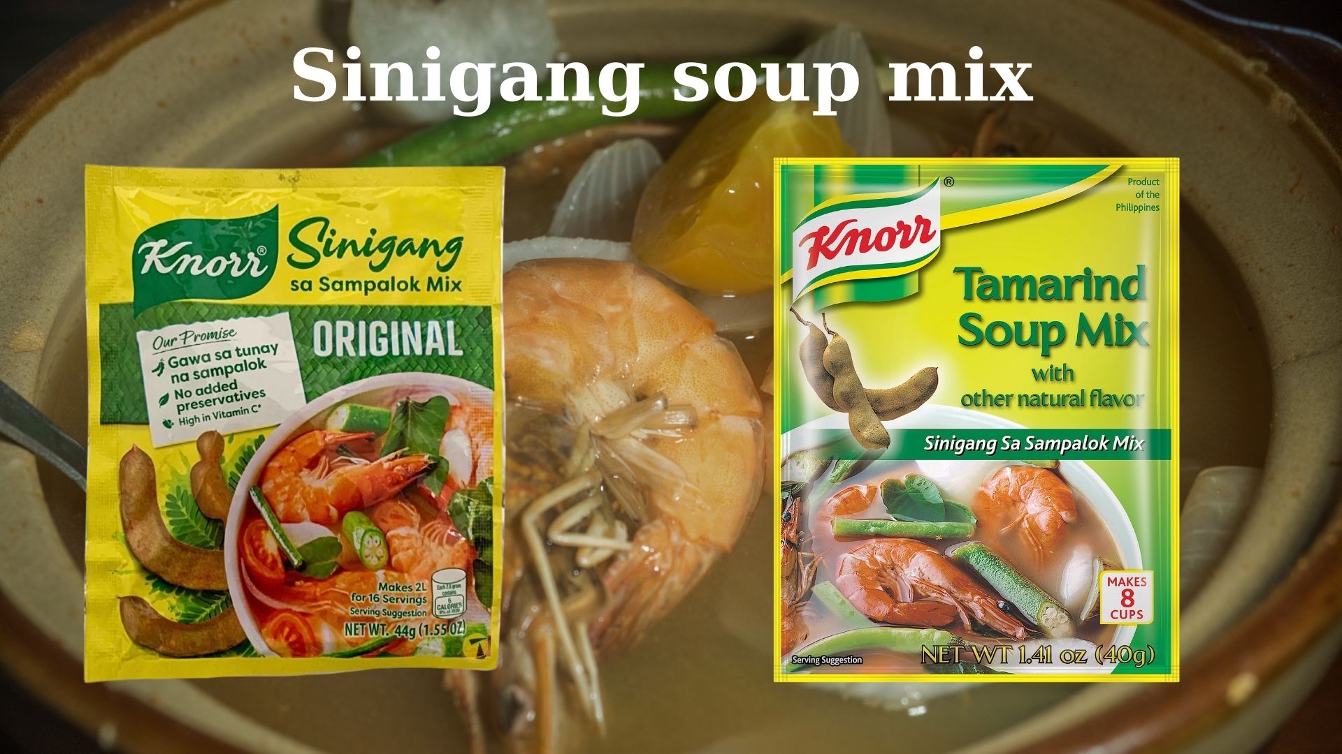 images of commercially produced sinigang soup base