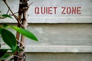Finding a quiet zone helps lead to silence