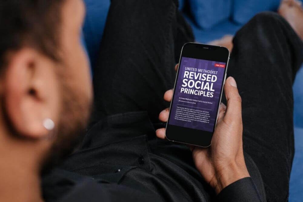 The Revised Social Principles, introduced at the 2020 General Conference, reflects a worldwide perspective, integrated with biblical and Wesleyan references. Image courtesy of The UMC's General Board of Church and Society.