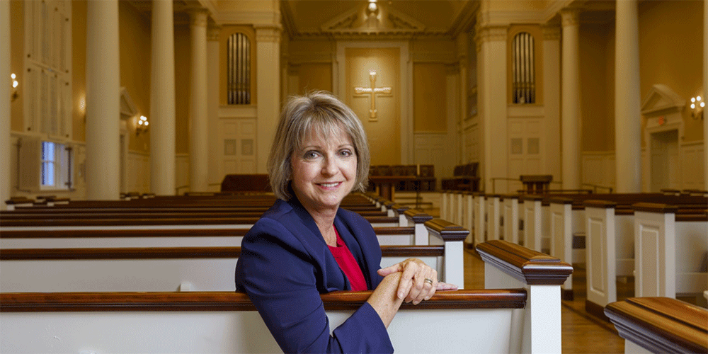 Janet Collinsworth, a 2009 graduate of Perkins School of Theology, is founder and director of Agape Resource & Assistance Center, a Plano-based ministry that helps homeless women and their families become self-sufficient.