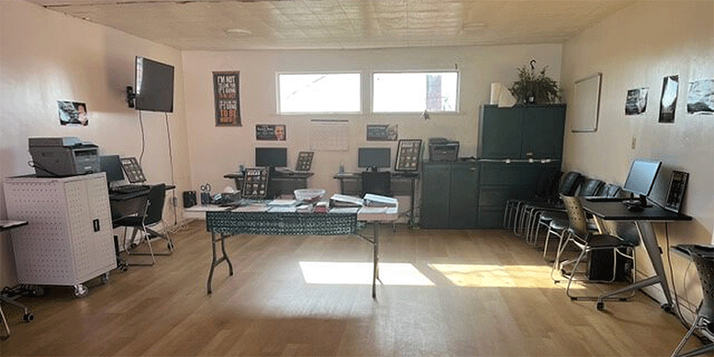 The computer lab at Saint Mark UMC in Los Angeles. Photo: Courtesy of St. Mark UMC in South Los Angeles.