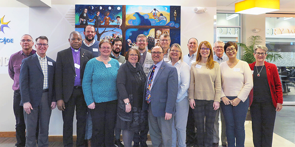 The United Methodist Church’s Committee on Faith and Order met alongside the Standing Committee on Central Conference Matters. The Faith and Order Committee, whose members include United Methodist scholars and ecumenical leaders, is responsible for guiding the denomination in informed theological reflection and discernment. It also is helping the standing committee in developing a General Book of Discipline that includes the essentials for the denomination. Photo by Heather Hahn, UM News. The United Methodist Church’s Committee on Faith and Order met alongside the Standing Committee on Central Conference Matters. The Faith and Order Committee, whose members include United Methodist scholars and ecumenical leaders, is responsible for guiding the denomination in informed theological reflection and discernment. It also is helping the standing committee in developing a General Book of Discipline that includes the essentials for the denomination. Photo by Heather Hahn, UM News.