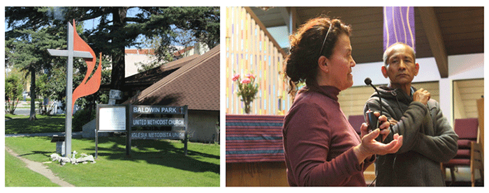Altadena United Methodist Church. Photo courtesy of Robin Kelby, Joscie Cutchens and Levi Bautista.