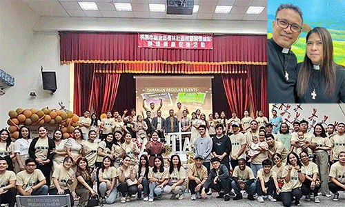 Migrant workers in Taiwan gathered for a TAHANAN event last year. (Photo: Chadash Matthew Navarro) Revs. Richard and Alma Navarro. (Photo: Richard Navarro)