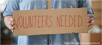 Volunteers Needed - Pexels Image, photo by Julia M. Cameron