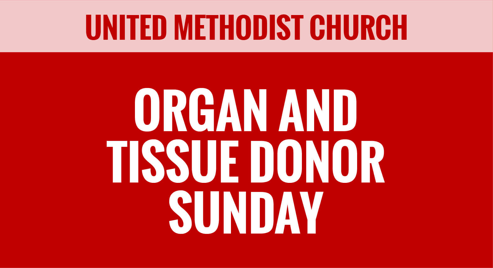 UMC - United Methodist Church - Organ and Tissue Donor Sunday - Special Sundays - Thumbnail