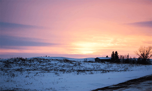 Sunset over Standing Rock Reservation in South Dakota. (Photo: Jen Silver)
