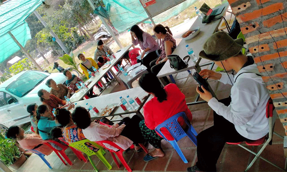 A Women’s Livelihood group meeting in Cambodia. (Photo: Courtesy of Helen Camarce)