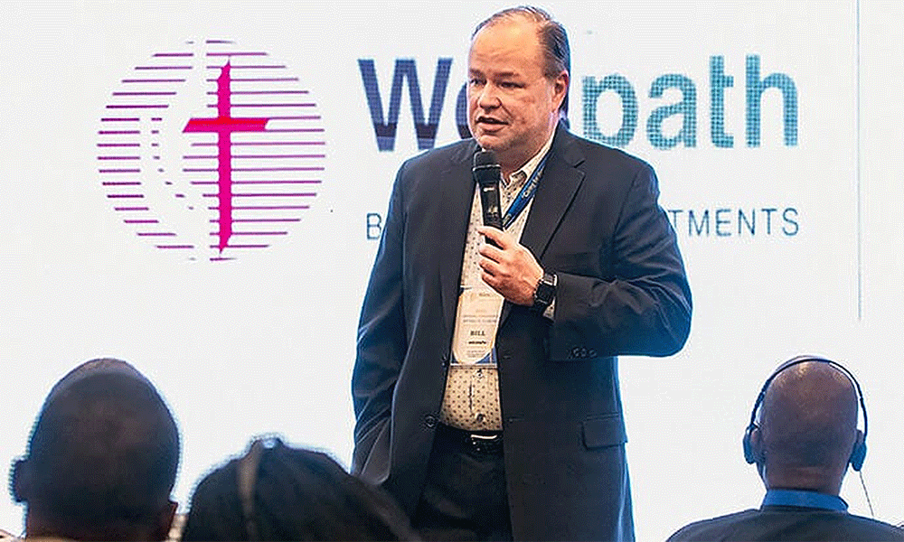 Bill Kavanaugh, chief operating officer of Wespath speaks during the Central Conference Pension Forum in Manila, Philippines. Photo courtesy of UMC-TV.