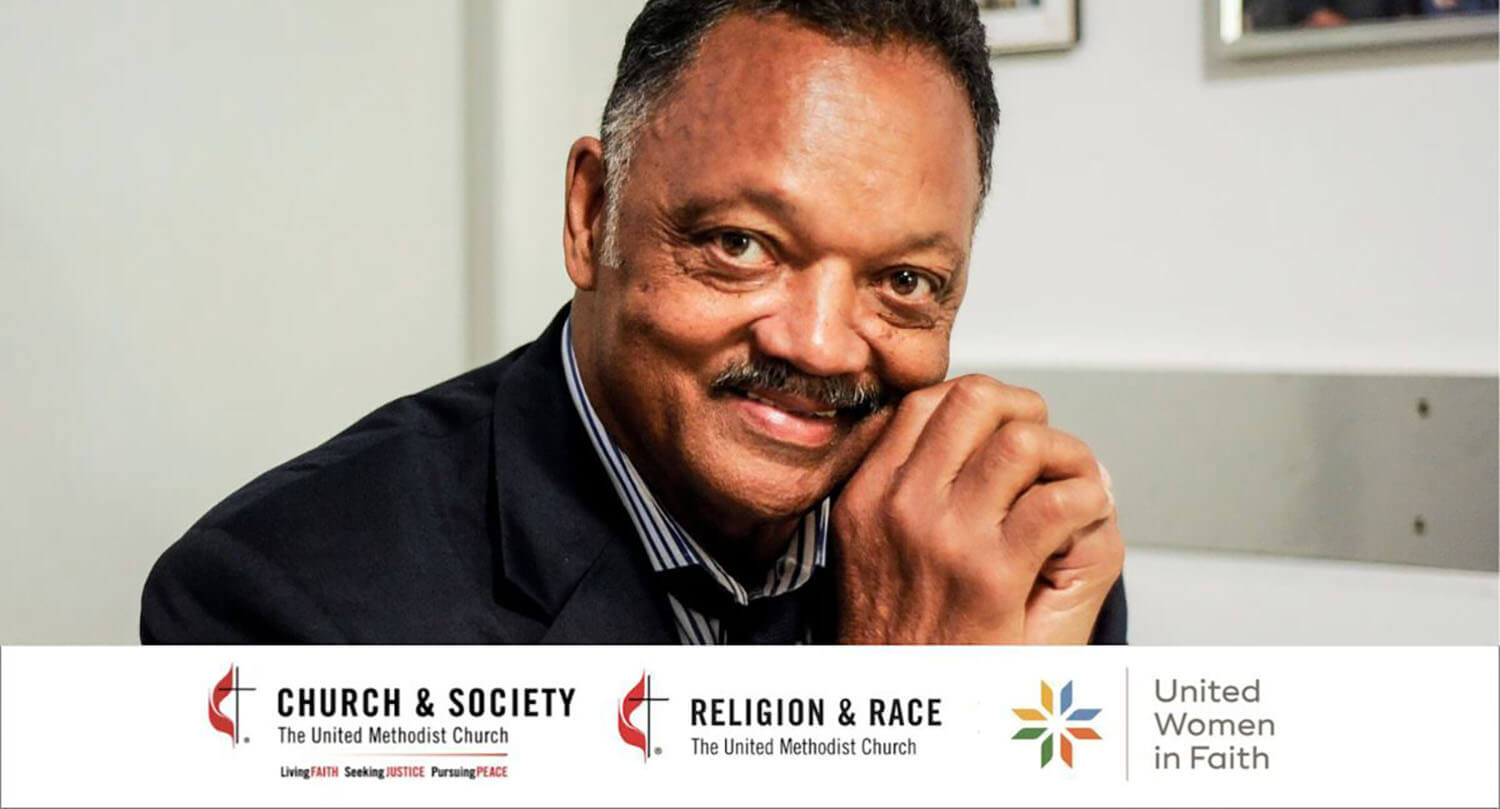 La Junta General de Iglesia y Sociedad de La IMU (GBCS por sus siglas en inglés), la Comisión General de Raza y Religión de La IMU (GCORR por sus siglas en inglés) y la organización Mujeres Unidas en la Fe (UWF por sus siglas en inglés) se unen al pueblo metodista unido y a las comunidades religiosas de todo el país y del mundo, para honrar y recordar la vida y legado del Rev. Jesse Jackson como un líder destacado en la promoción de los derechos civiles, la justicia social y la dignidad humana. Foto cortesía de GBCS.