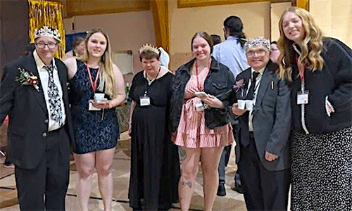 Wide smiles showed the excitement at Hettinger's Night to Shine.