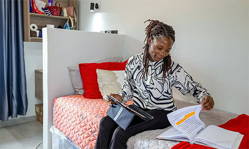 Safe, comfortable campus housing for female students is in high demand at Africa University, given its rural location and the lack of reliable public transportation. The United Methodist Church’s Upper New York and Susquehanna conferences have approved a project to raise $1.5 million to build a new women’s dormitory at the university. Photo courtesy of Africa University.