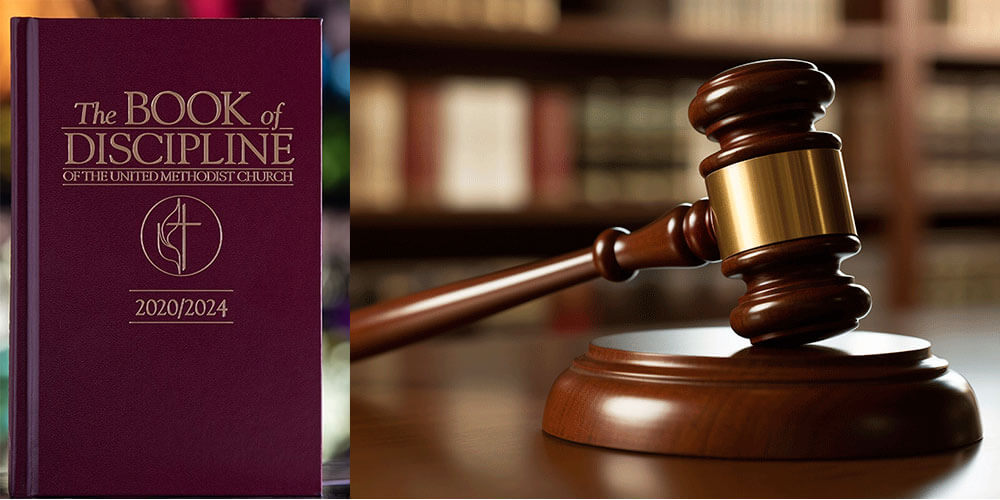 The Book of Discipline contains the church law and procedures of The United Methodist Church. The Judicial Council, the denomination’s top court that responds to questions about church law, has launched a new e-filing system intended to make its work more accessible. Judges Gavel. Photo by Mike DuBose, UM News.